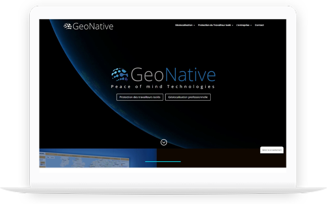 Création d’un site web pour GeoNative