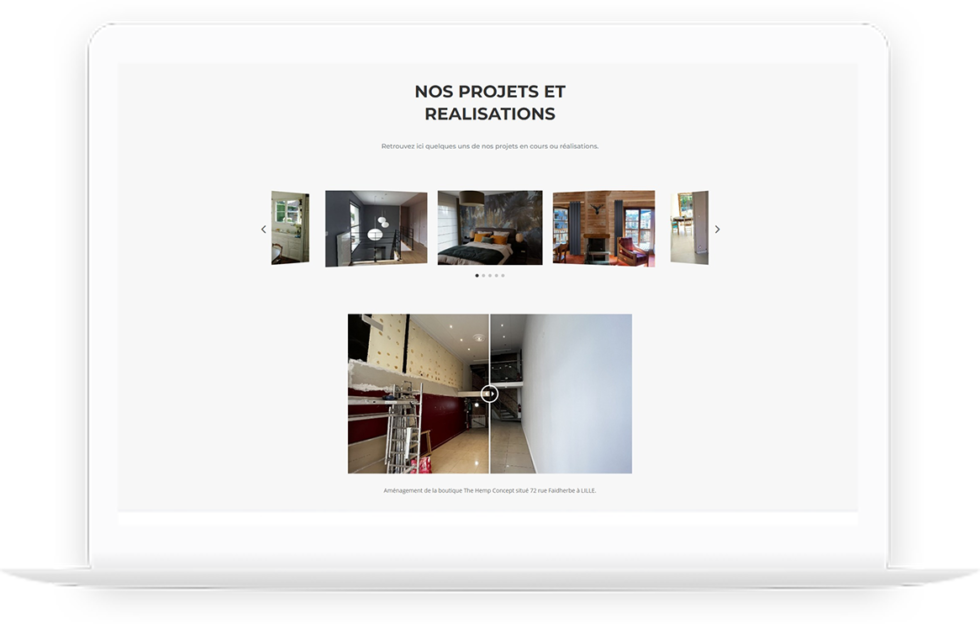 Site vitrine de ma solution intérieur réalisé par DC DIGITAL - Laptop