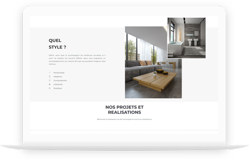 Site vitrine de ma solution intérieur réalisé par DC DIGITAL - Laptop