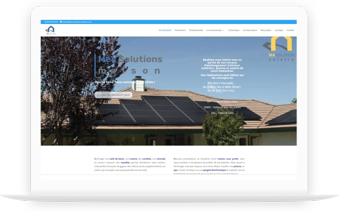 Création d’un site web pour Mes solutions maison