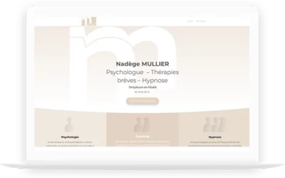 Création d’un site web pour Nadège MULLIER