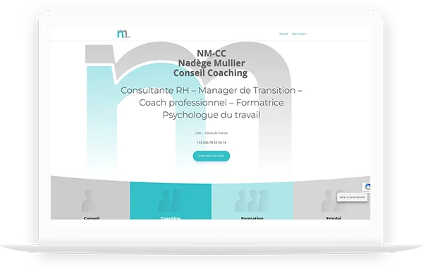 Création d’un site web pour Nadège MULLIER Conseil Coaching