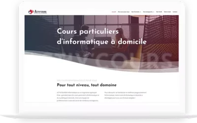 Création d’un site web pour Activ’Cours Informatique