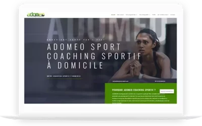 Création d’un site web pour ADOMEO SPORT