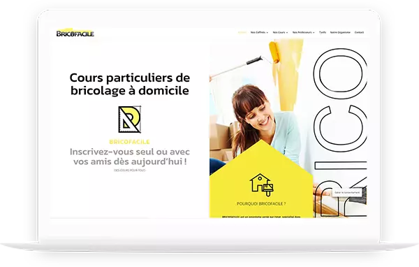 Présentation d'un site web réalisé par DC-DIGITAL : le site de BricoFacile