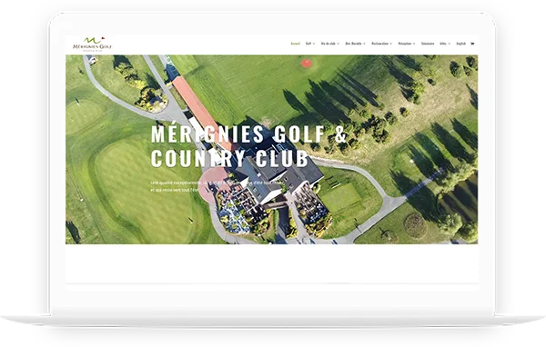 Présentation d'un site web réalisé par DC-DIGITAL : le site du golf de Mérignies