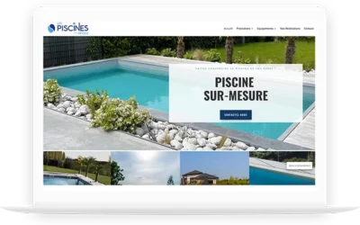 Création d’un site web pour Les piscines de la Pévèle