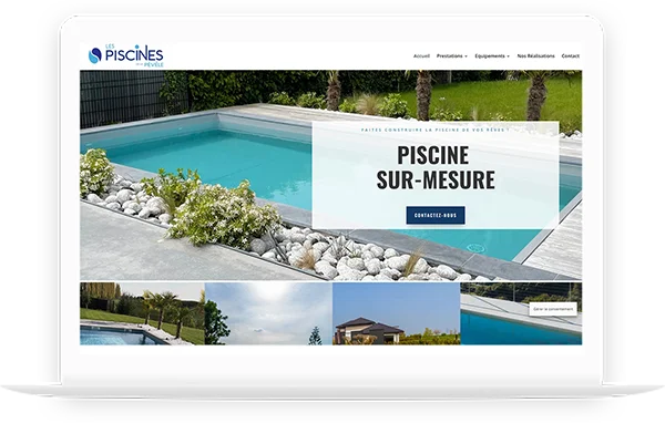 Création d’un site web pour Les piscines de la Pévèle