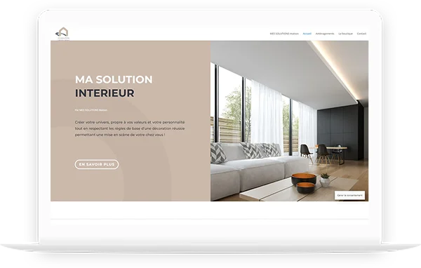 Création d’un site web pour Ma Solution Intérieur