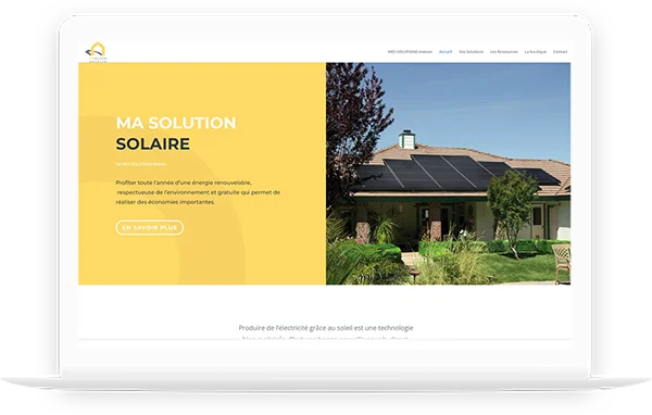 Création d’un site web pour Ma Solution Solaire