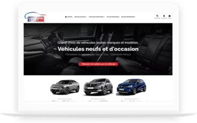 Création d’un site web e-commerce pour Carrosserie BASILIENNE