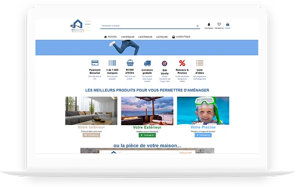 Présentation d'un site web réalisé par DC-DIGITAL : le site de Mes Solutions Maison